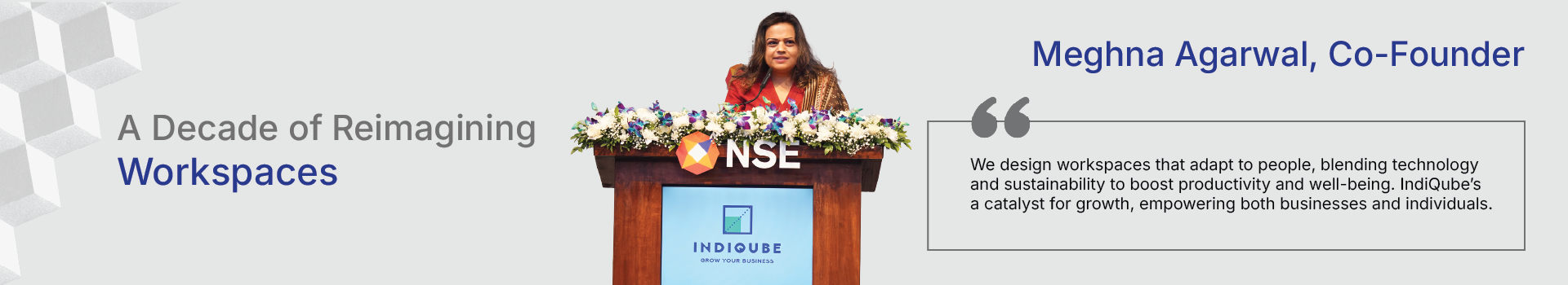 Meghna Agarwal, Co-founder of IndiQube