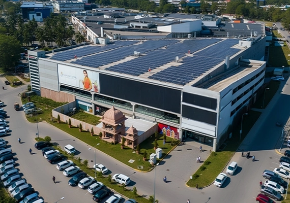 Rooftop solar solutions for shopping malls and retail spaces