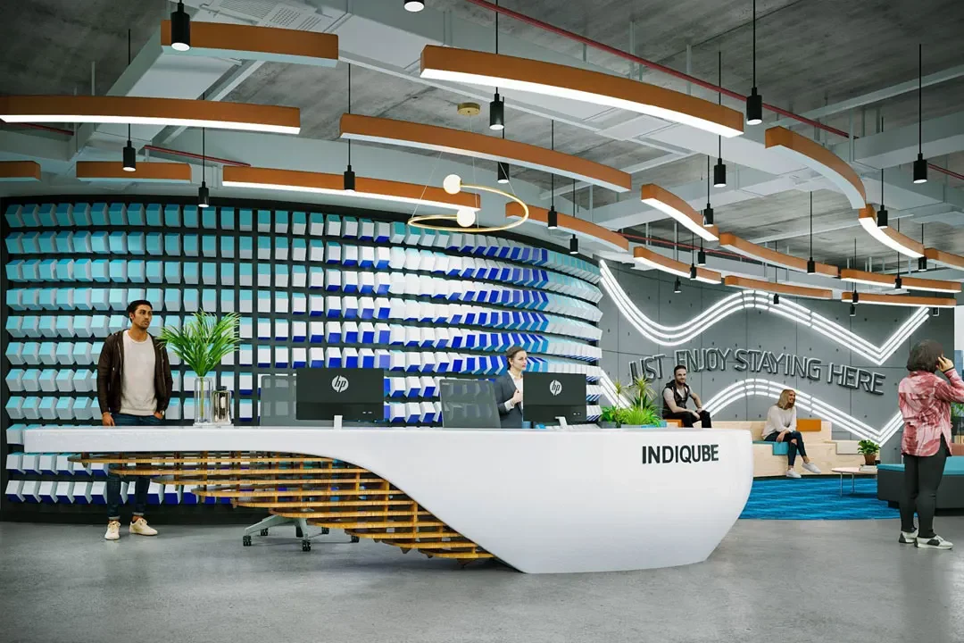 IndiQube Unitech Cyber Park managed office spaces and coworking spaces